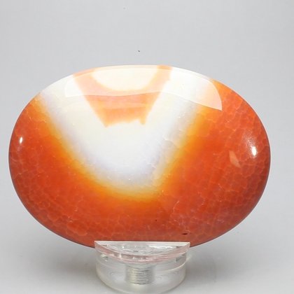 Fire Agate Palmstone (Extra Grade) ~70x50mm