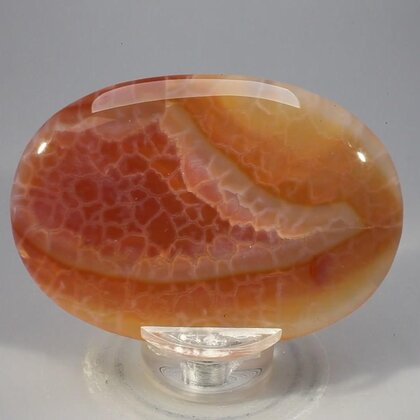 Fire Agate Palmstone (Extra Grade) ~70x50mm