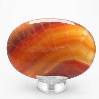 Fire Agate Palmstone (Extra Grade) ~70x50mm