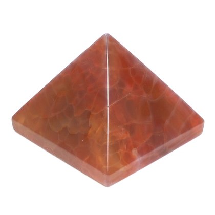 Fire Agate Pyramid ~3.5cm