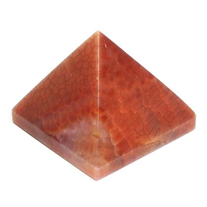 Fire Agate Pyramid ~3.5cm