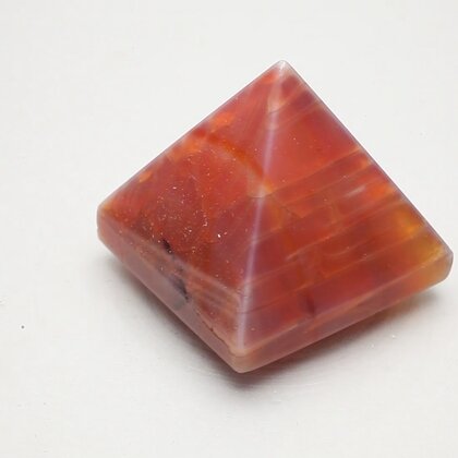 Fire Agate Pyramid ~35mm