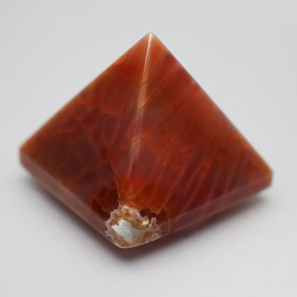 Fire Agate Pyramid ~35mm