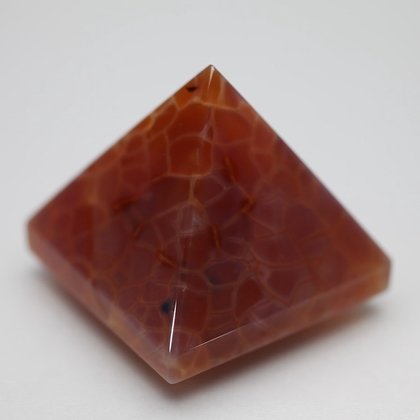 Fire Agate Pyramid ~35mm