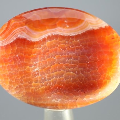 Fire Agate Thumbstone (Extra Grade) ~40 x 30 mm