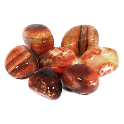 Fire Agate Tumble Stone (25-30mm)