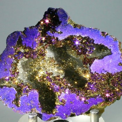 Flame Aura Quartz Crystal Geode ~79mm