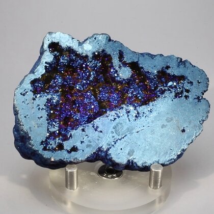 Flame Aura Quartz Geode ~76x54mm