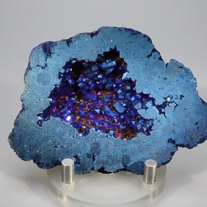 Flame Aura Quartz Geode ~79x57mm