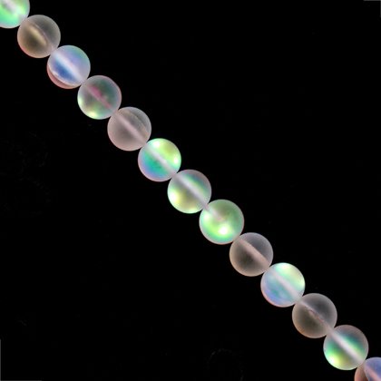 Flash Glass Beads - Roundel 12mm
