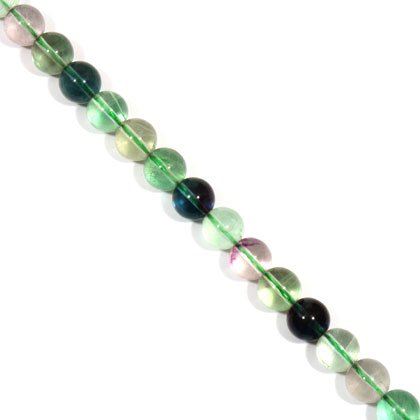 Fluorite Crystal Beads - 10mm Round Bead