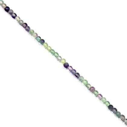 Fluorite Crystal Beads - 4mm Round