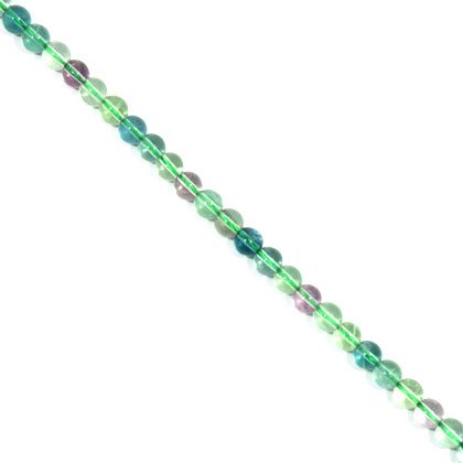 Fluorite Crystal Beads - 6mm Round Bead