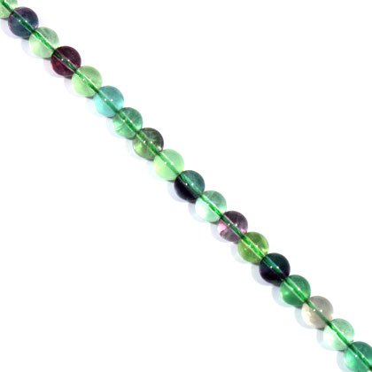 Fluorite Crystal Beads - 8mm Round Bead