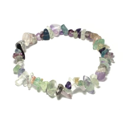 Fluorite Gemstone Chip Bracelet