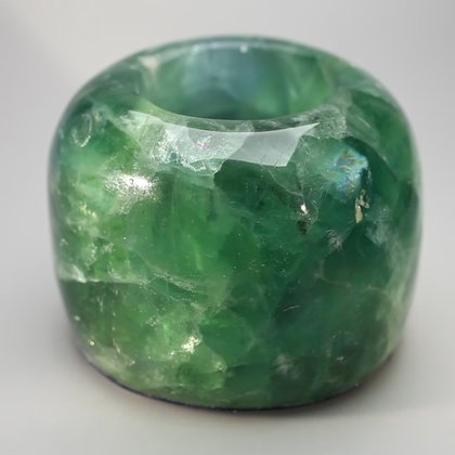 Fluorite Tealight Candle Holder ~8.5 x 6.2cm