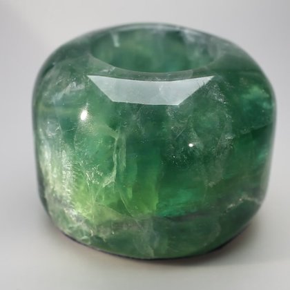 Fluorite Tealight Candle Holder ~8.5 x 6.2cm