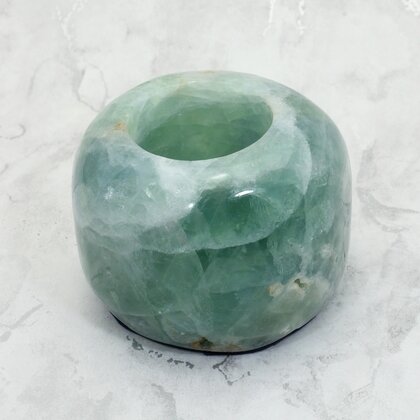 Fluorite Tealight Candle Holder ~8.5 x 6cm