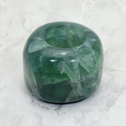 Fluorite Tealight Candle Holder ~8.5 x 6cm