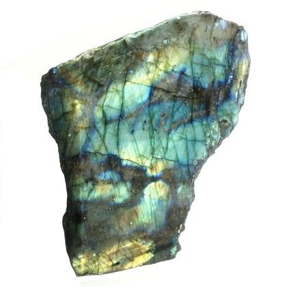 Free Standing Labradorite (Part Polished) ~105mm