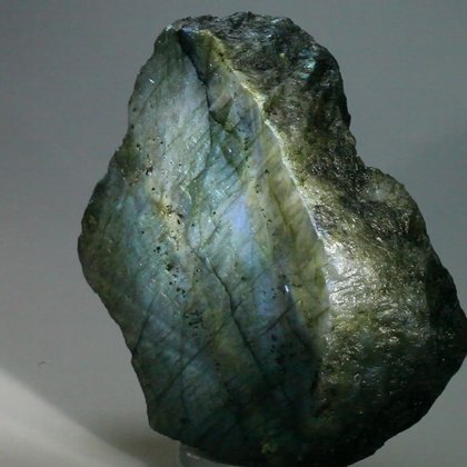 Free Standing Labradorite (Part Polished) ~93x92mm