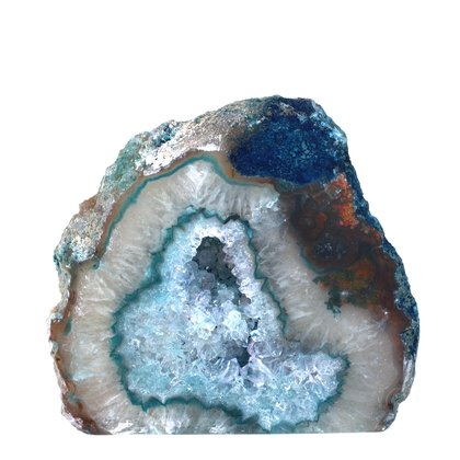 Free Standing Polished Agate -  Blue ~8.3 x 9cm