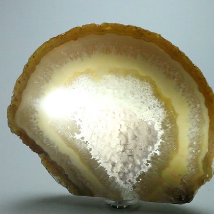 Free-standing Polished Agate - Natural Brown ~14cm