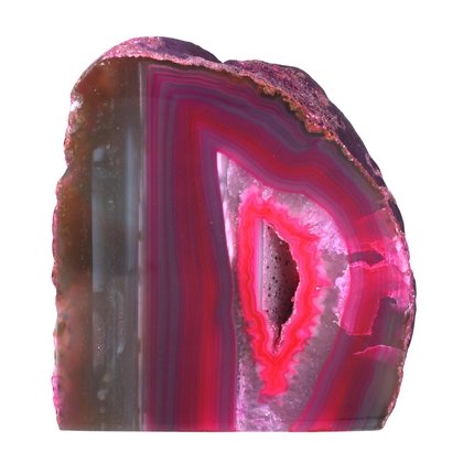 Free Standing Polished Agate -  Pink ~10.2 x 9.5cm