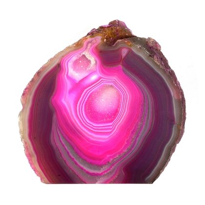 Free Standing Polished Agate -  Pink ~11 x 11.5cm