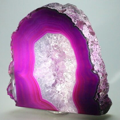 Free-standing Polished Agate - Pink ~117x118mm