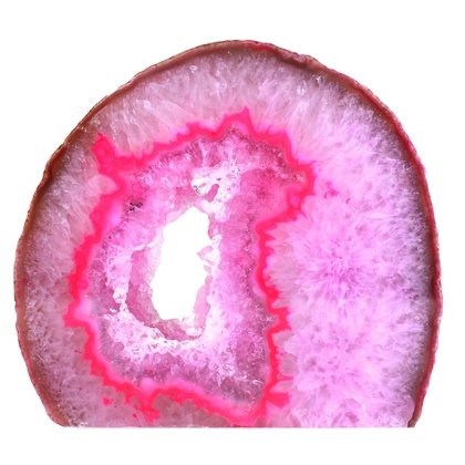 Free Standing Polished Agate -  Pink ~13.9 x 15.3cm