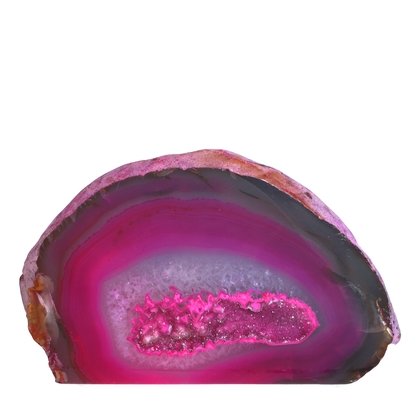 Free Standing Polished Agate -  Pink ~8.8 x 14.5cm