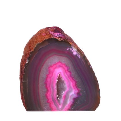 Free Standing Polished Agate -  Pink ~9.2 x 9cm