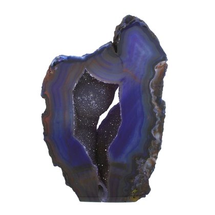 Free Standing Polished Agate -  Purple   ~13.5 x 8.7cm