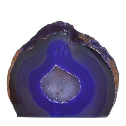 Free Standing Polished Agate -  Purple   ~9.1 x 10.7cm