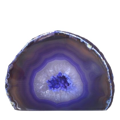 Free Standing Polished Agate -  Purple   ~9.3 x 12.3cm