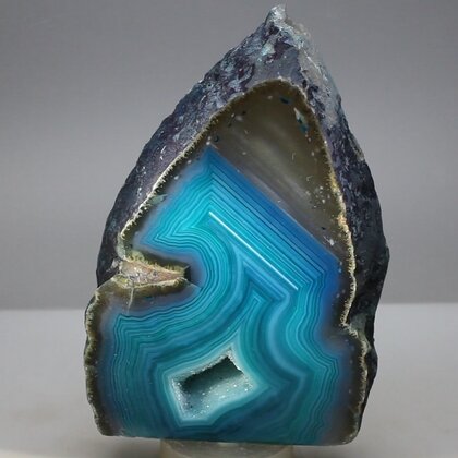Free Standing Polished Agate - Turquoise ~70 x 105mm