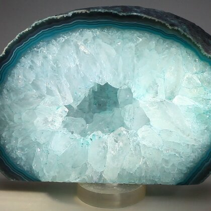 Free Standing Polished Agate - Turquoise ~85 x 125mm