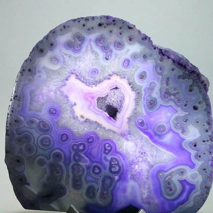 Free Standing Purple Polished Agate ~120mm