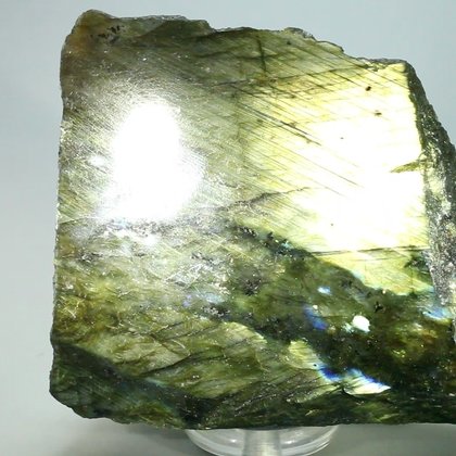 Freestanding Labradorite (Part Polished) ~101x88mm