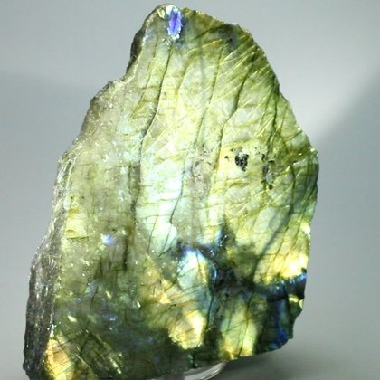 Freestanding Labradorite (Part Polished) ~109x90mm