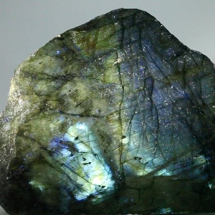 LOVELY Free-standing Labradorite (Part Polished) ~110x94mm