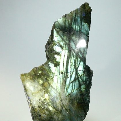 Freestanding Labradorite (Part Polished) ~150x78mm