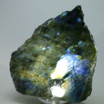 Free-standing Labradorite (Part Polished) ~97x92mm