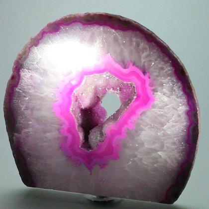 Freestanding Polished Agate - Pink  ~12x11cm
