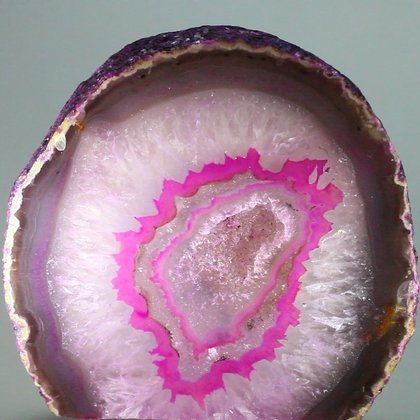 Freestanding Polished Agate - Pink ~8.4 x 8.8cm