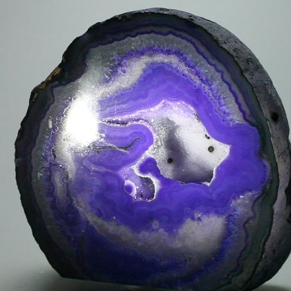 Freestanding Polished Agate - Purple ~10x10cm