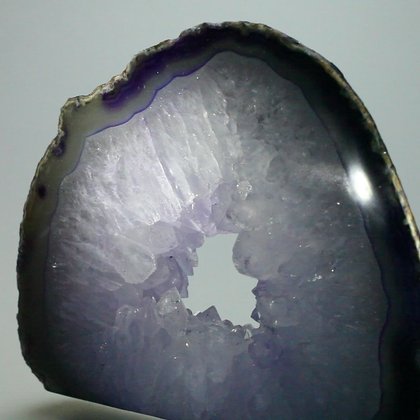 Freestanding Polished Agate - Purple ~12x11cm