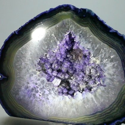 Freestanding Polished Agate - Purple ~12x9cm