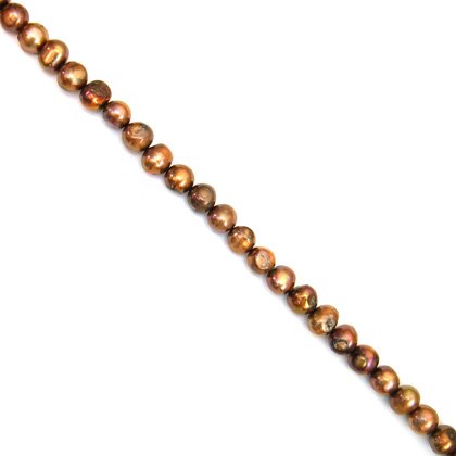Freshwater Pearl Beads - 8mm Brown